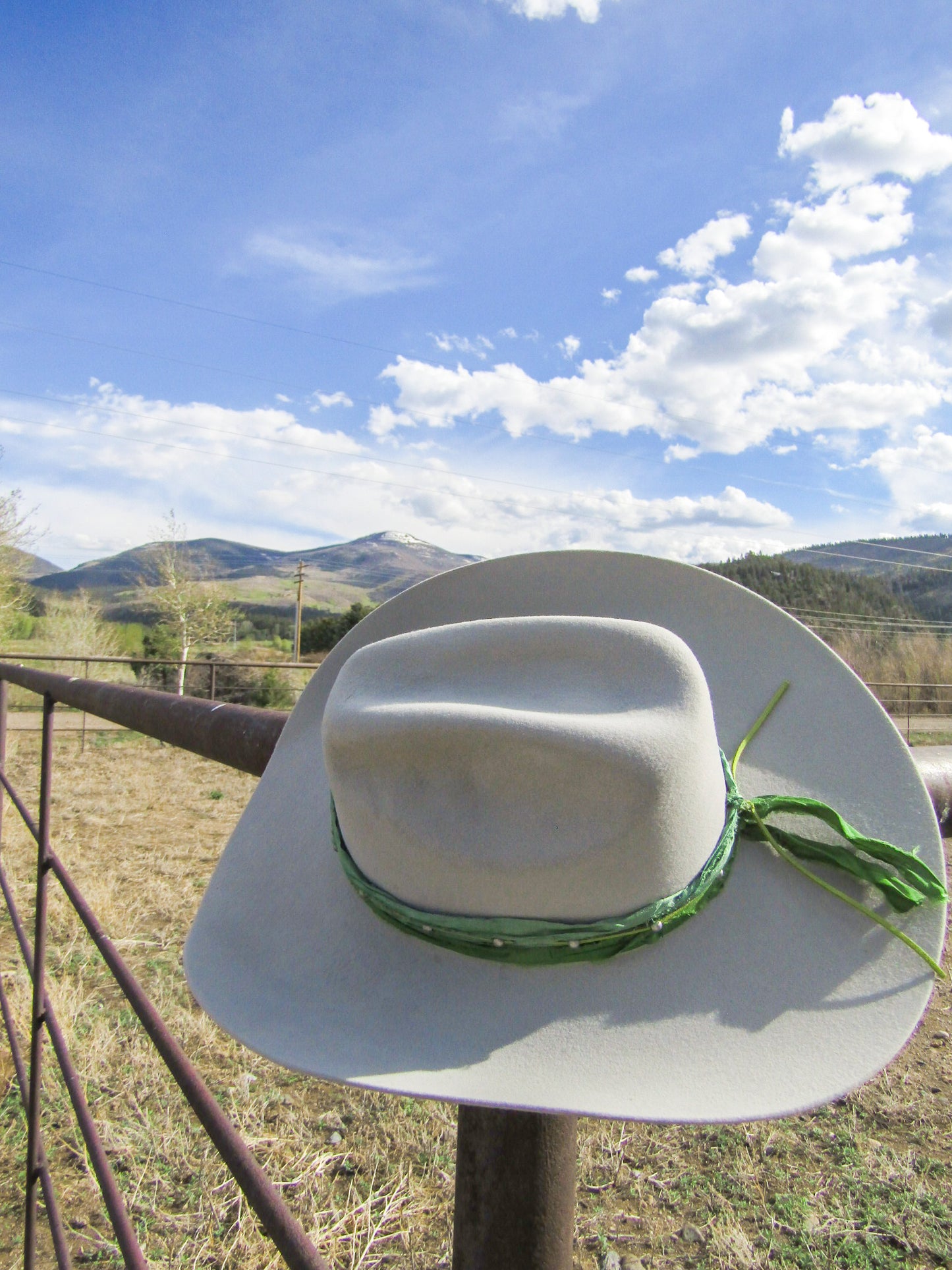 Beaded Leather Hat Band