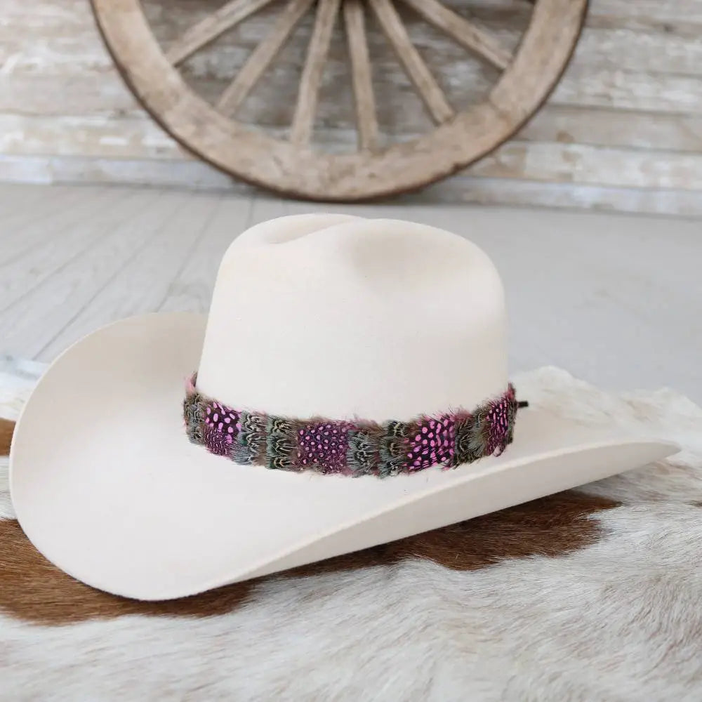 Western Feathered Hat Band - 'Fancy'