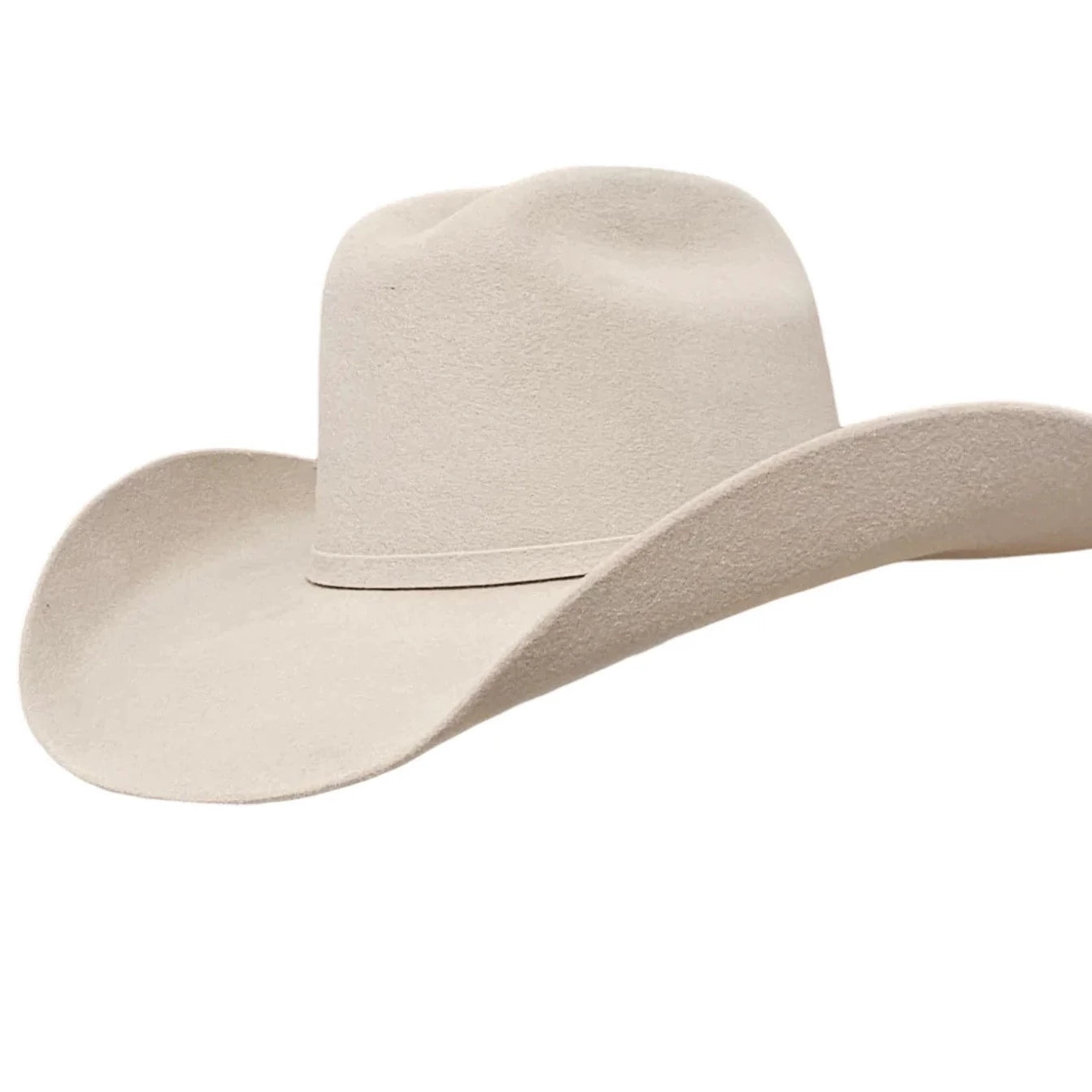 Light Cream Felt Cowboy Hat